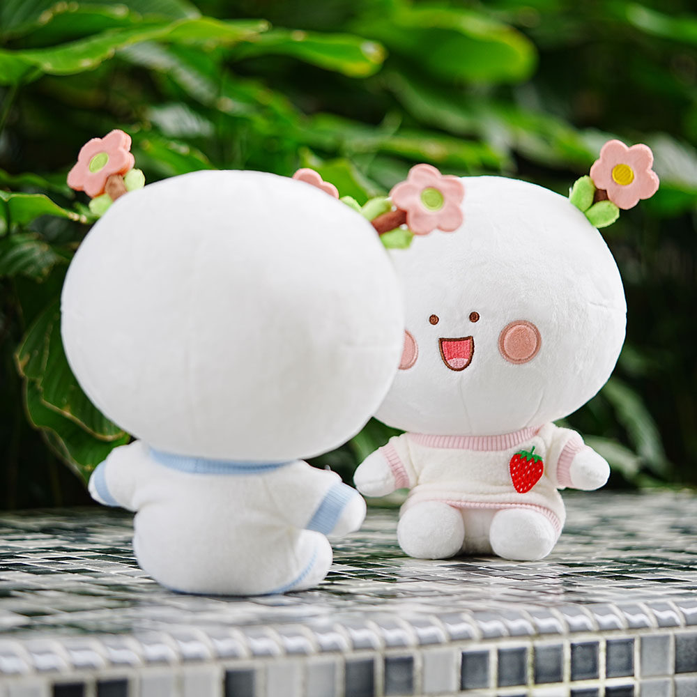 新款二花时装秀 毛绒公仔 微信表情 动漫周边 仙粑家正版~