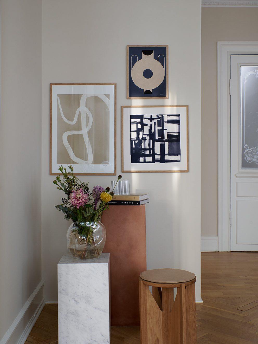 北欧简约小众手绘组合装饰画客厅卧室沙发背景墙挂画艺术画芯定制,家居饰品,现代装饰画,淘宝优惠券,粉丝福利购,淘宝优惠卷