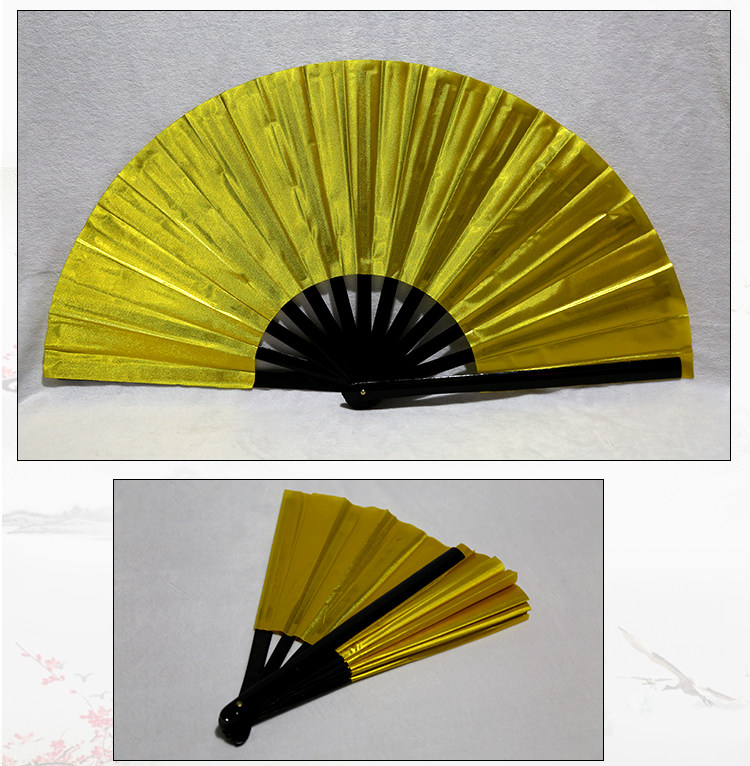 1尺&1尺2周杰伦青花瓷扇子双面金色功夫扇太极扇表演扇响扇