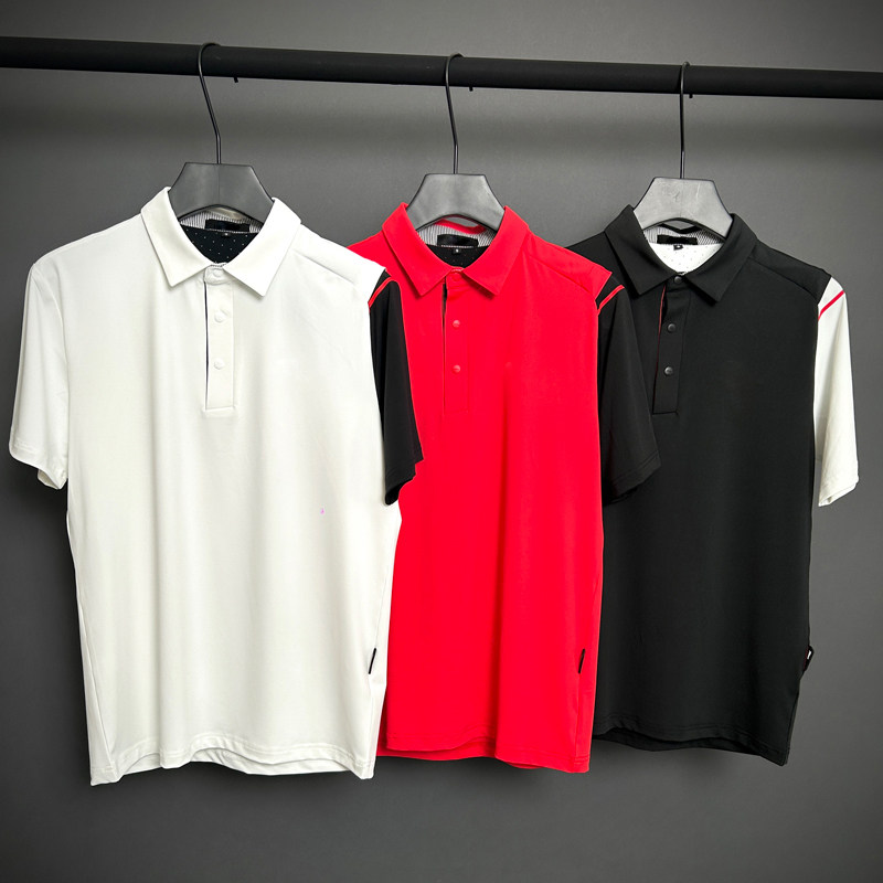 高尔夫短袖T恤男装夏季弹力透气速干运动休闲球衣韩版polo衫上衣