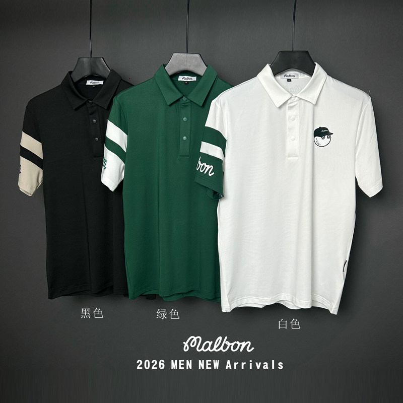 新款高尔夫速干透气短袖T恤韩版情侣款时尚运动弹力男装POLO衫