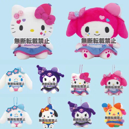 【国内现货】日本三丽鸥Y2K 辣妹鸭舌帽 kitty美乐蒂毛绒挂件公仔