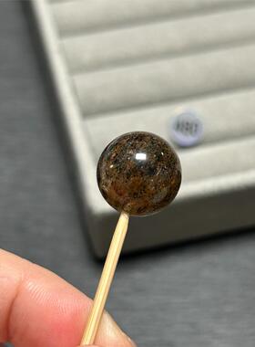 15mm黑超七水晶单珠带黄