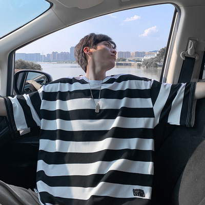 智快鱼bsija乔顿ushi素拼商场同款欧洲站2026新款男装三弦短袖t恤