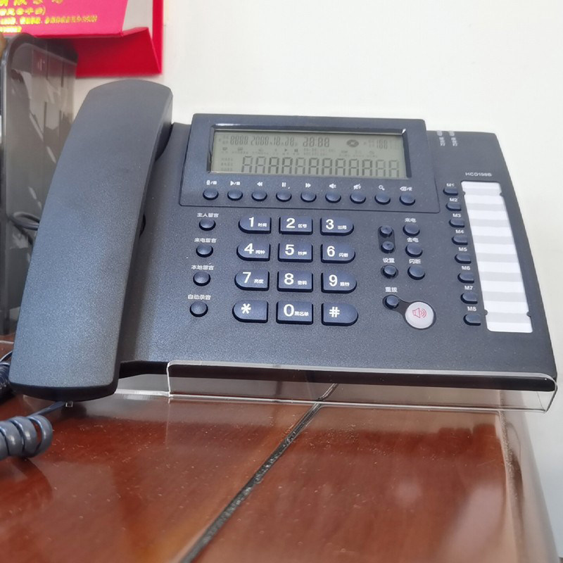 办公室桌面电话座机亚克力支架 创意平板电脑显示器笔记本增高架