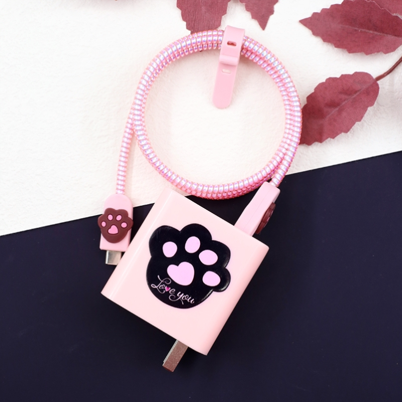 适用120W小米14Pro红米K80Pro充电器保护套数据线缠绕绳k70至尊版