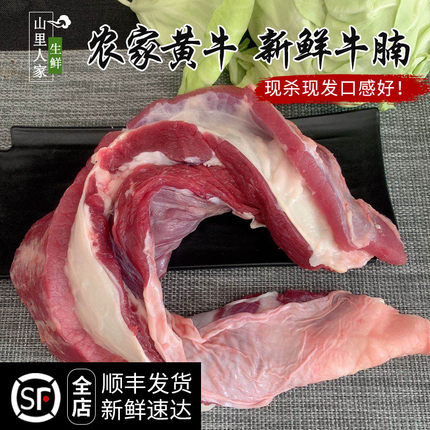 新鲜牛腩肉 1斤2斤装 正宗农家散养黄牛牛肉牛腩 肚腩肉 新鲜牛肉