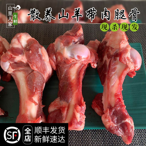 新鲜羊腿骨2斤羊蝎子羊脊椎骨