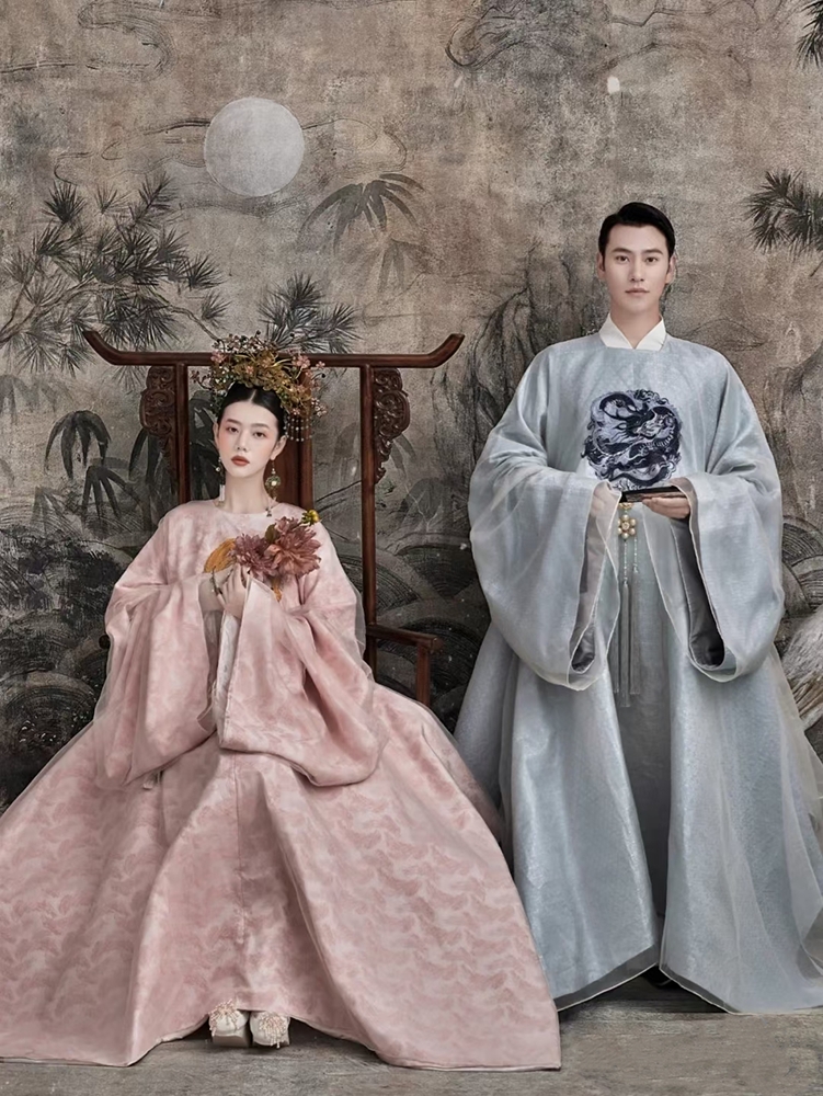 新中式婚嫁服装影楼情侣汉服主题大明风华明制婚服古装婚纱照