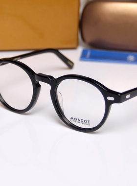 MOSCOT玛士高miltzen圆平光板材成品近视眼镜架全框眼睛男女复古