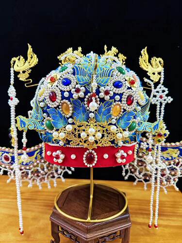 六龙三凤冠 材料包DIY配件 汉服礼冠 明制凤冠 宋冠 挑牌博鬓手工