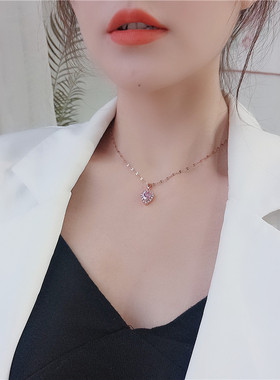 抖音同款钛钢不掉色网红吊坠闪钻