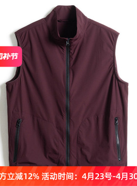 中年爸爸夏装本命年红色马甲轻薄透气中老年人夏季宽松单层马夹男