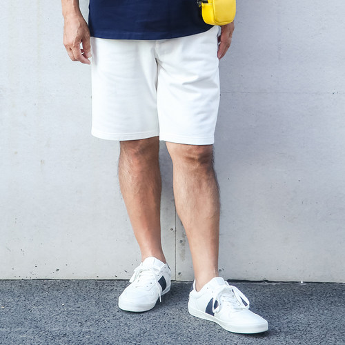 中老年裤子男爸爸夏装白色休闲