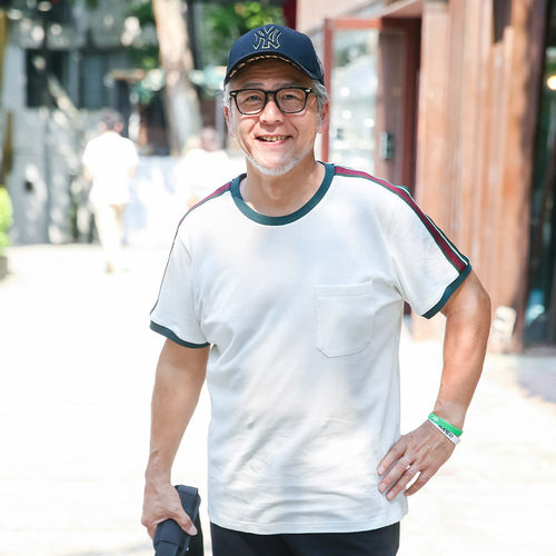 爸爸装夏装中年男装短袖t恤