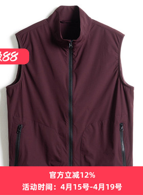 中年爸爸夏装本命年红色马甲轻薄透气中老年人夏季宽松单层马夹男