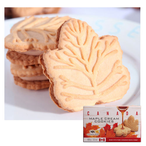 枫迷加拿大奶油夹心饼干100g