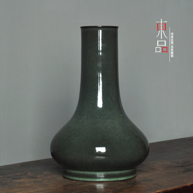 陶瓷花瓶大号直颈瓶花器玄关摆设
