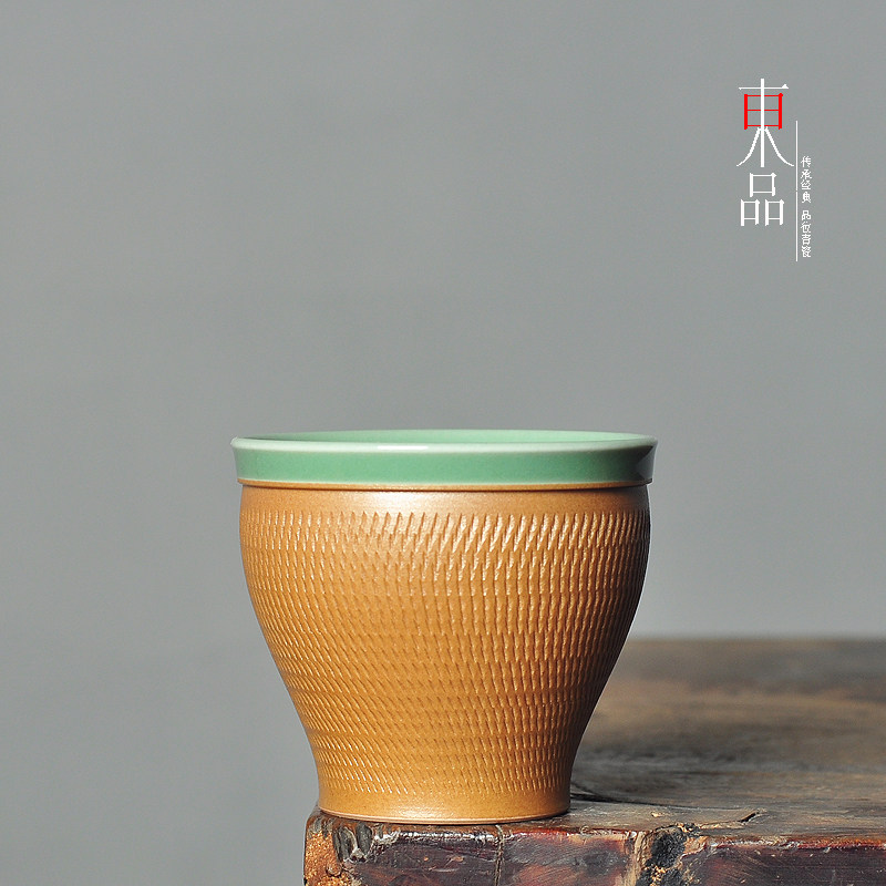 手工陶瓷主人青瓷名家茶具品茗杯