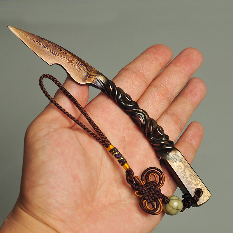 东品手工锻打百炼钢大马士革钢非