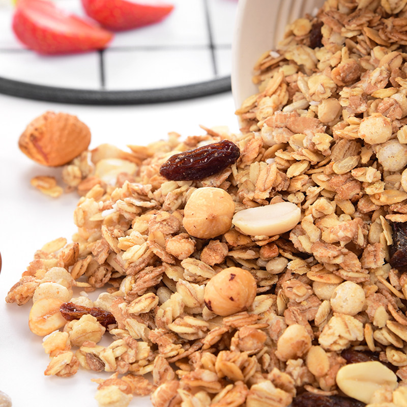 进口烘焙坚果水果燕麦片 即食干吃麦片 俄罗斯冲饮早餐食品代餐粥