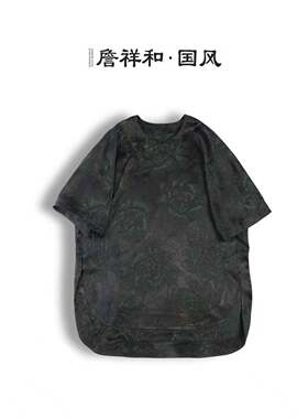 『夜莺』詹祥和·桑蚕丝正绢国风日常气质减龄上衣