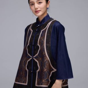 『如意蛟龙』詹祥和·复古新中式桑蚕丝织锦香云纱手工高定气质如