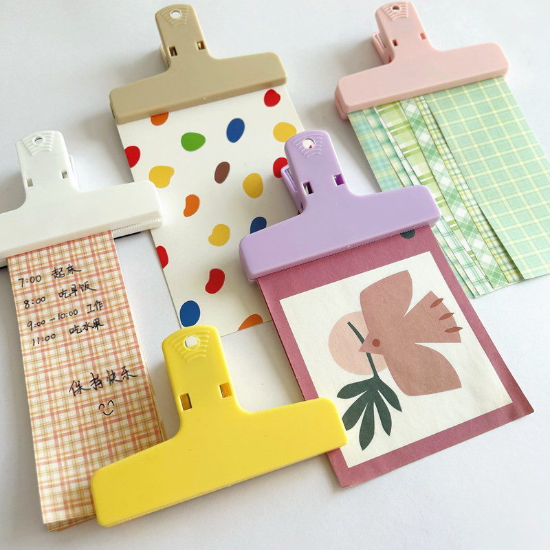 磁性长尾夹白板冰箱磁性封口夹