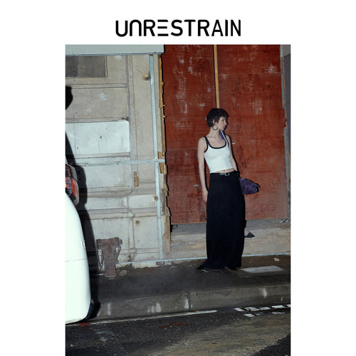 【UNRESTRAIN】UNR设计师品牌黑色直筒情侣休闲阔腿西装长裤