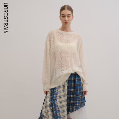 UNR25秋冬新品圆领长袖针织衫女