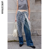 UNR设计师品牌珍珠亮片白色蕾丝屁帘半身裙 UNRESTRAIN