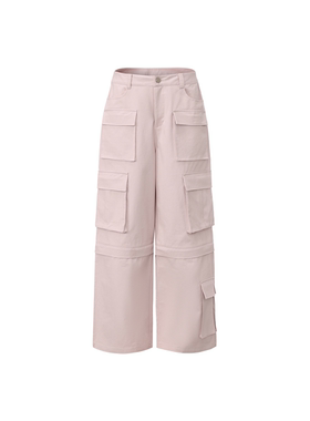 UNRESTRAIN「UNR」口袋都市 春夏新款多口袋工装休闲长裤女