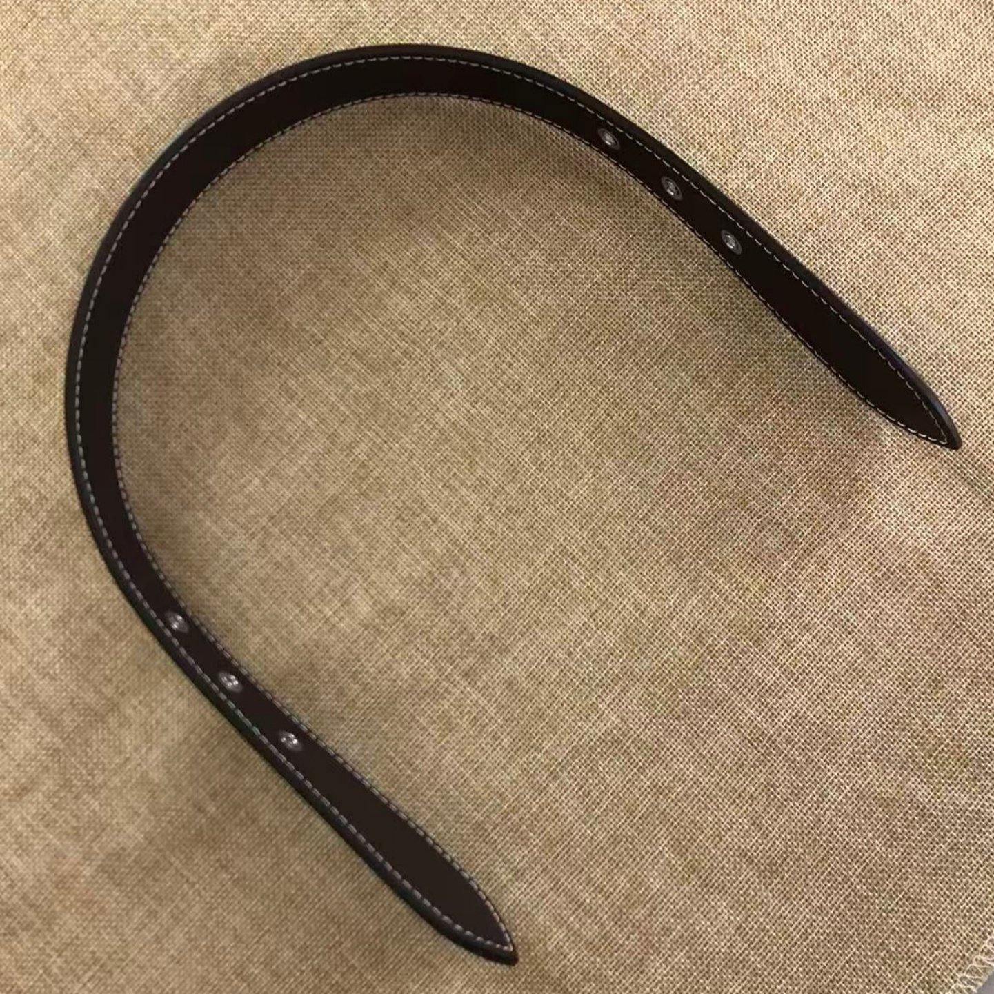 黑色牛皮腋下包肩带替换图片