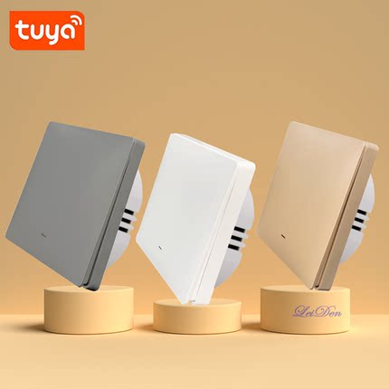 涂鸦20A30A智能开关大功率热水器翘板WiFi/ZigBee远程金白灰黑