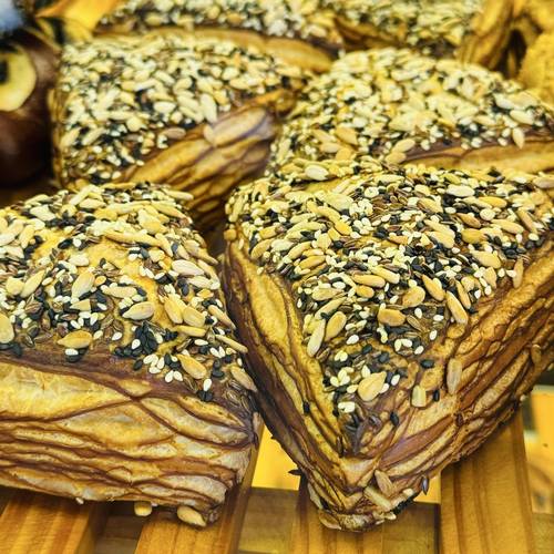 德国多谷物碱水丹麦 Seeds Lye danish2pcs无糖 传统手工新鲜起酥