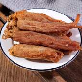 6年根红参整支500g正品 足干无糖高丽参切片粉长白山人参红参棒