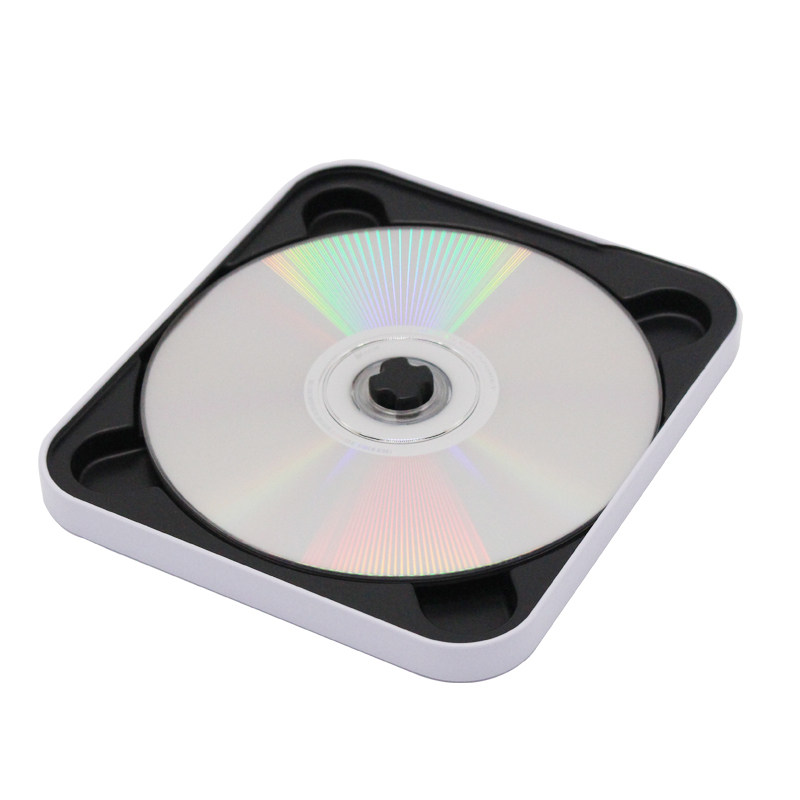 흰색 페인트 CD 주석 상자 미디어 CD 포장 상자 디스크 보관 수집 상자 창의적인 CD 상자
