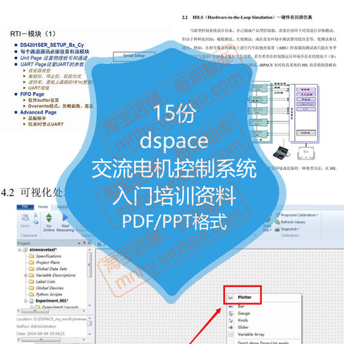 dspace交流电机控制资料新能源汽车关键总成开发电机串口入门安装