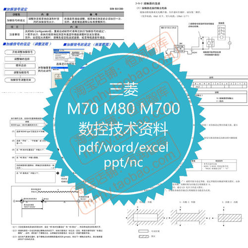三菱M70 M80数控技术资料M700驱动器M800编程PLC说明书连接设定