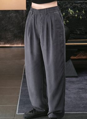 【再易】2025新款烟桑蚕丝男士休闲裤ZY0368K-F151