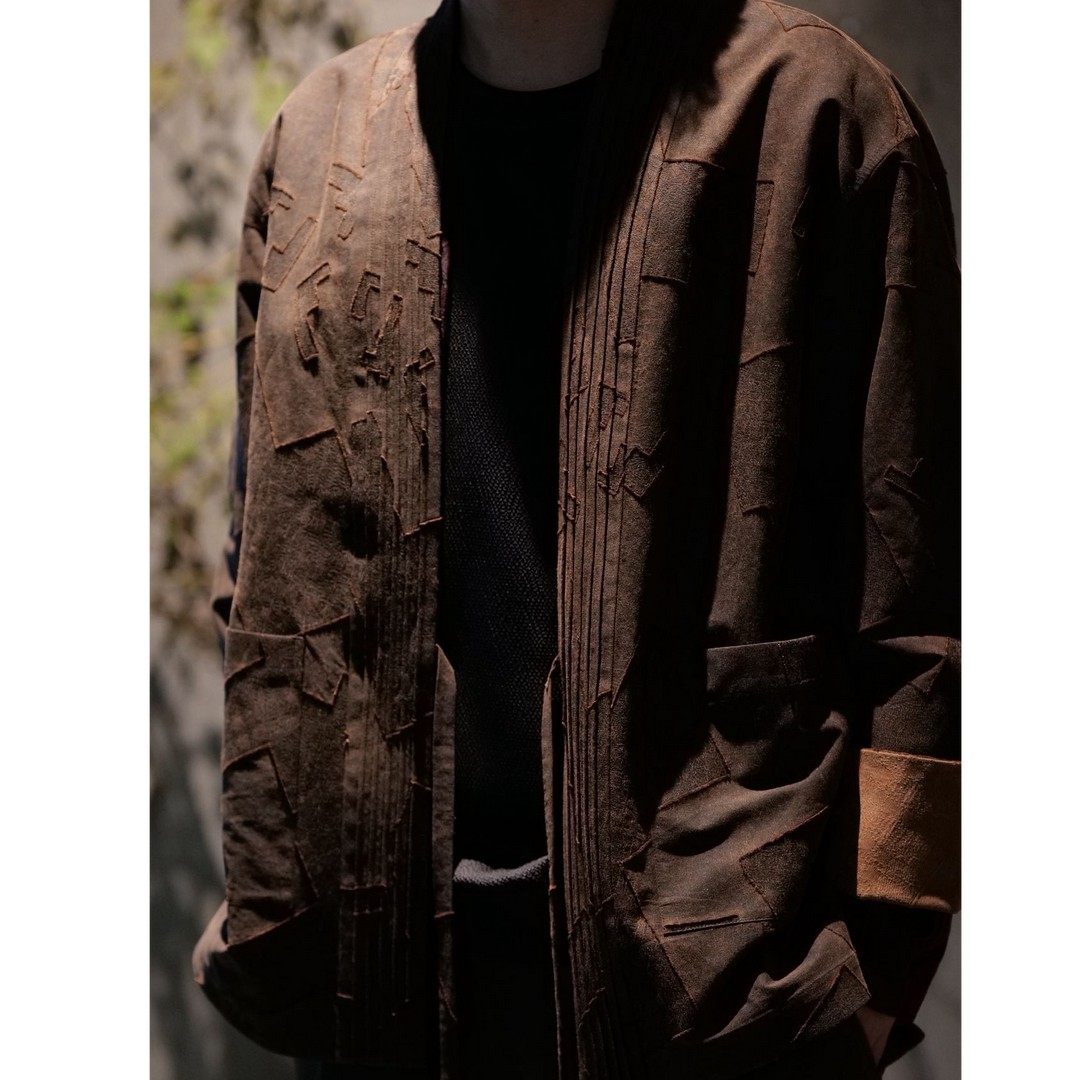 【再易】2026新款序列丝棉香云纱桑蚕丝重工男士道袍外套ZY0570S,男装,其他民族服装,淘宝优惠券,粉丝福利购,淘宝优惠卷