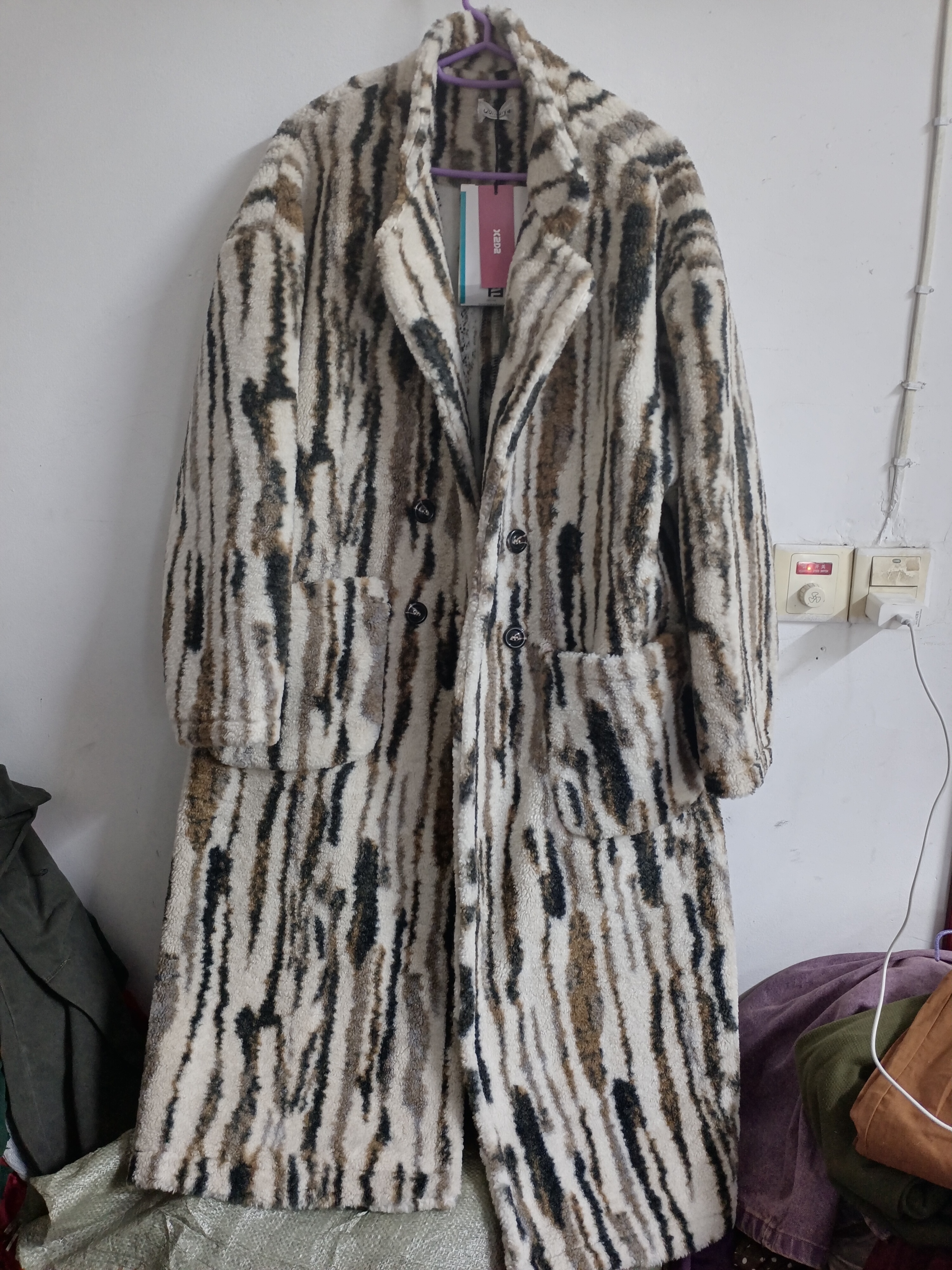 2026秋冬新款皮草设计师款欧貂巨厚外套皮毛一体女中长款西装大衣