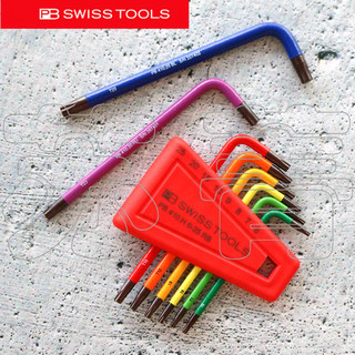 原装瑞士PB SWISS TOOLS 彩色星型梅花扳手套装PB 410.H 6-25 RB