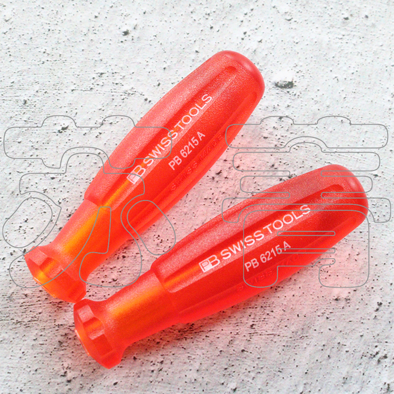 德国霍夫曼可换杆螺丝刀红色手柄 6215.A 瑞士制造 直径29mm