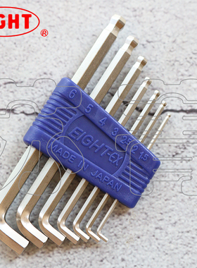 日本原装百利EIGHT标准钻石短弯头内六角扳手TTR-S7  TTR-S9公制