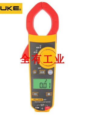 FLUKE美国福禄克F317 数字交直流钳形表600A FLUKE317/319 钳形表