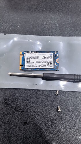 零通电零写入 短款傲腾M10 16G固态硬盘 2242规格nvme 联想台版