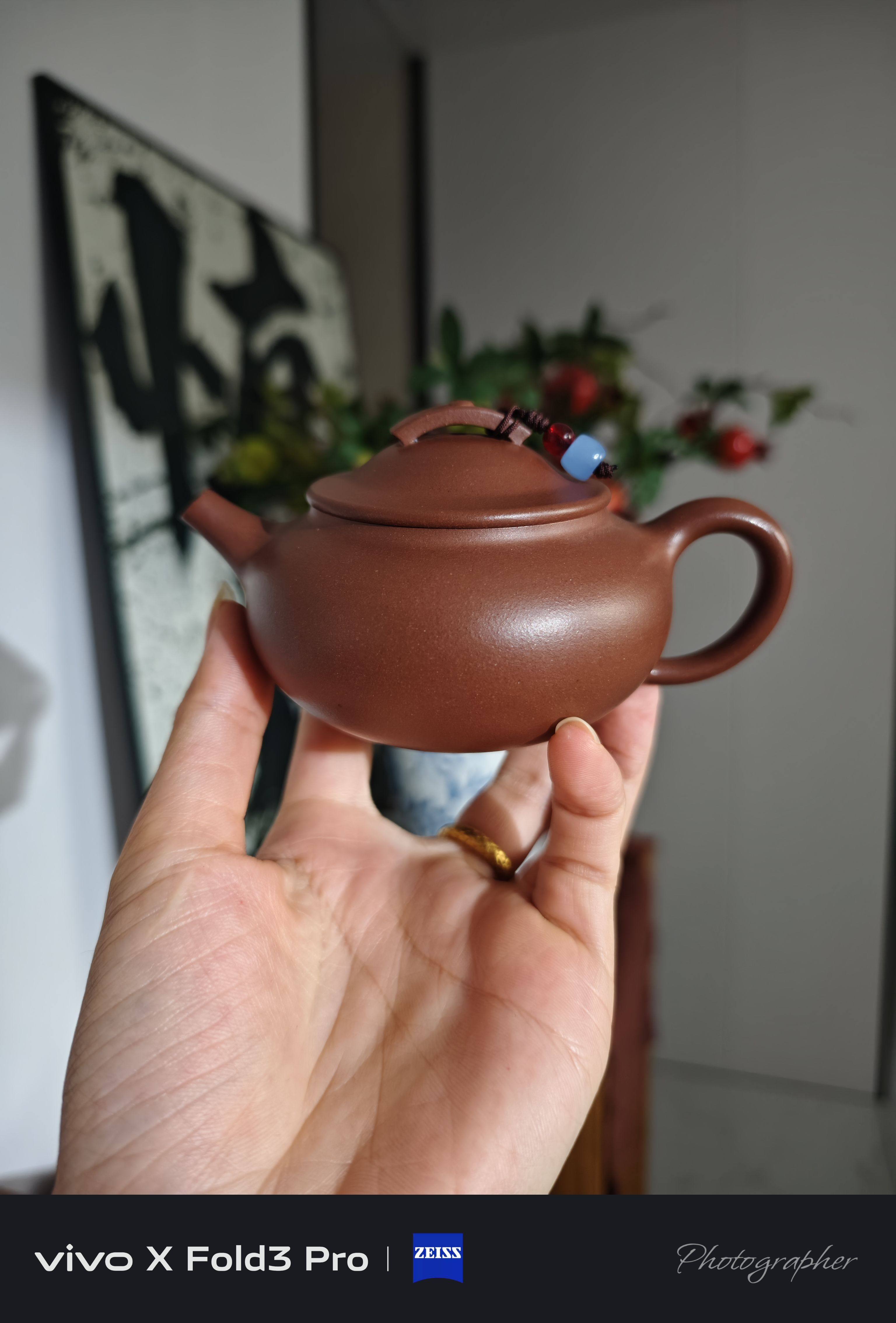 鸿运当头 宜兴紫砂壶 容量180cc 底曹清泥精工半手