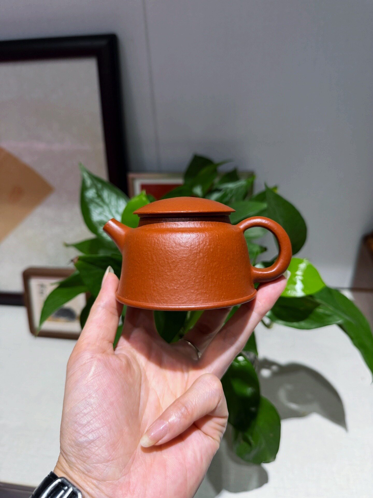 微瑕特价宜兴紫砂壶赵庄朱泥鱼罩壶实力派全手工制容量130cc