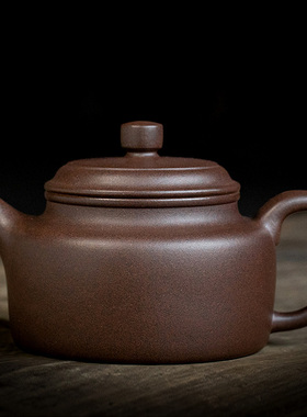 德钟壶实力派庄美容精工作品铁星紫泥家藏老泥宜兴紫砂容量260cc